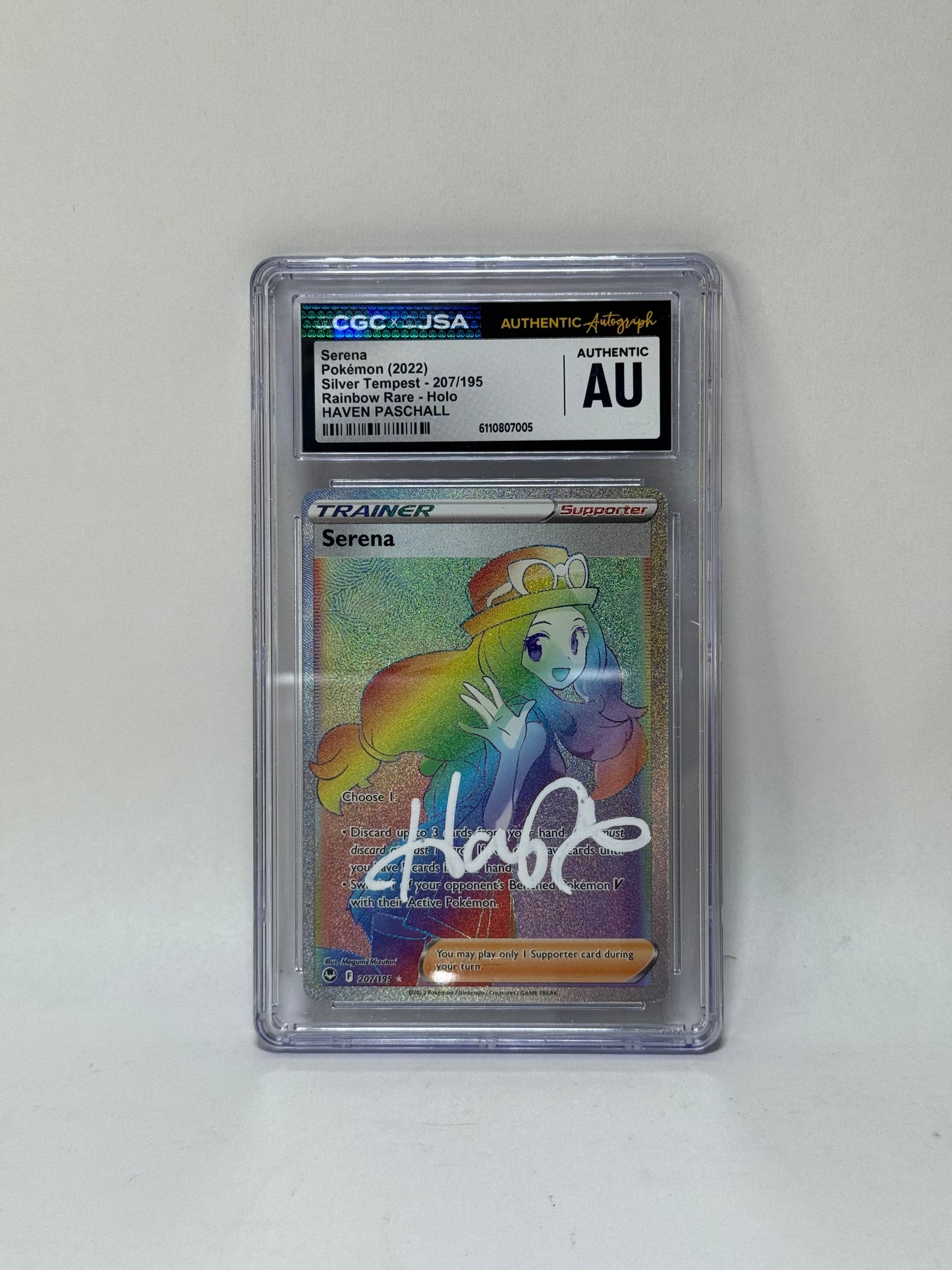 CGC x JSA - Serena - 207/195 - Signed by Haven Paschall