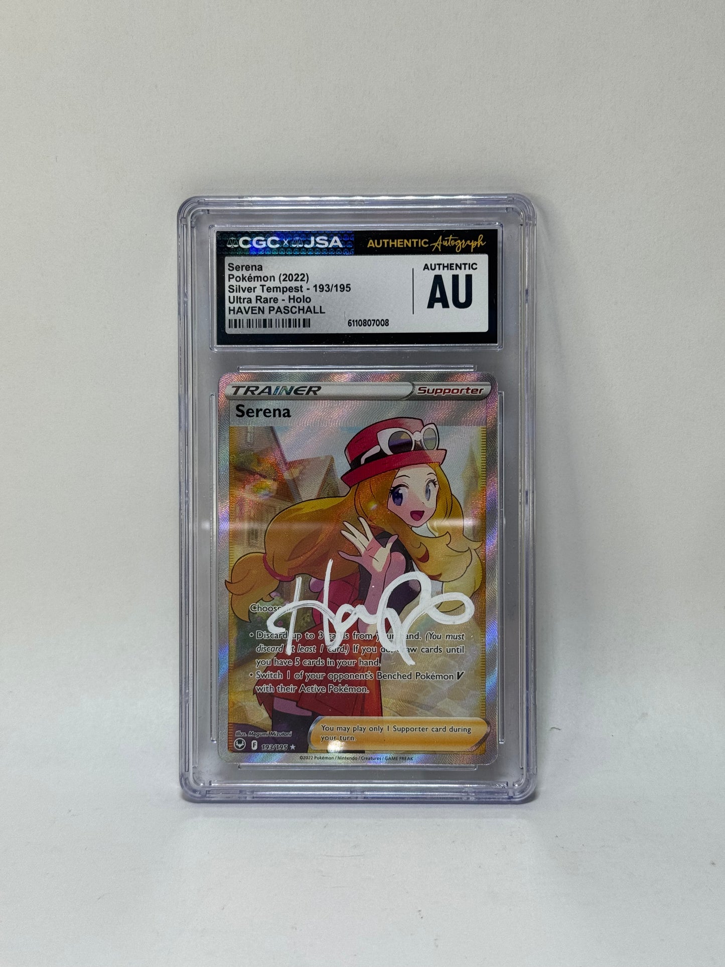 CGC x JSA - Serena - 193/195 - Signed by Haven Paschall