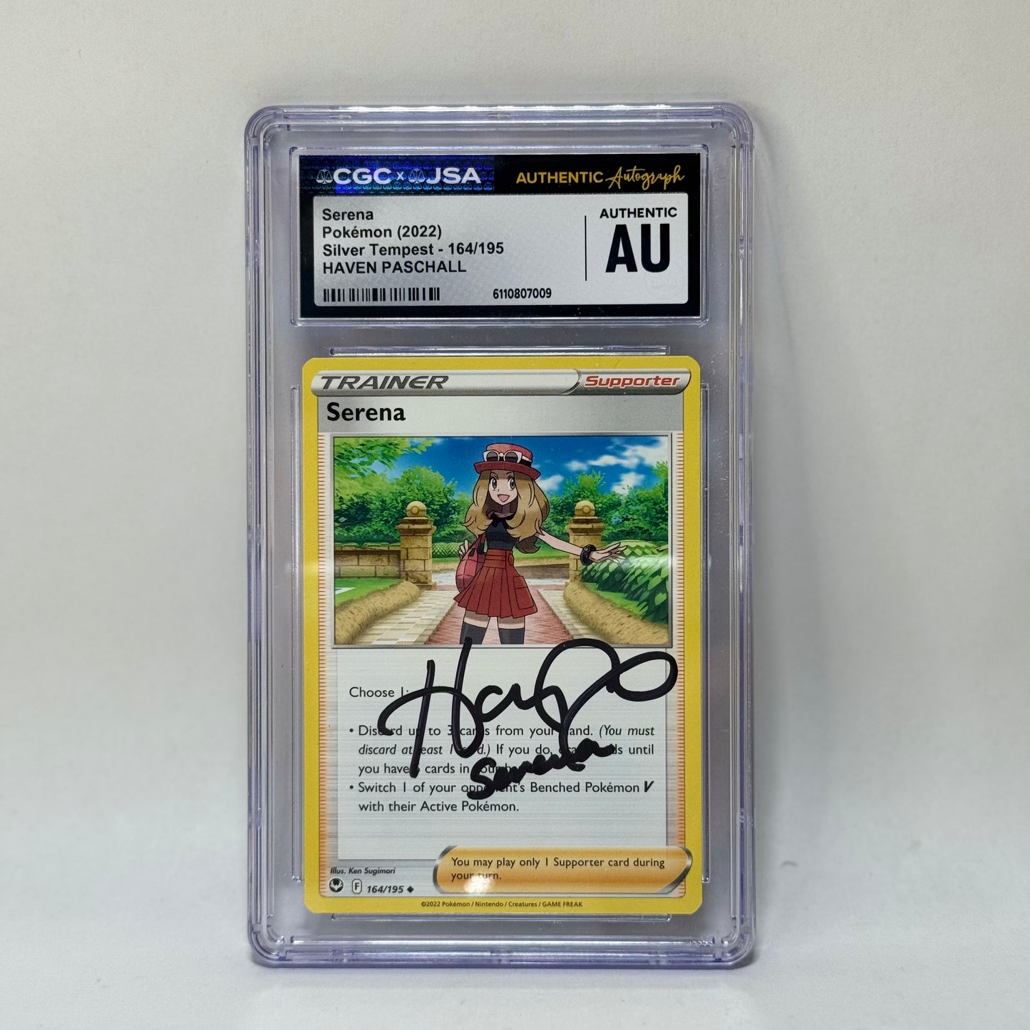 CGC x JSA - Serena - 164/195 - Signed by Haven Paschall