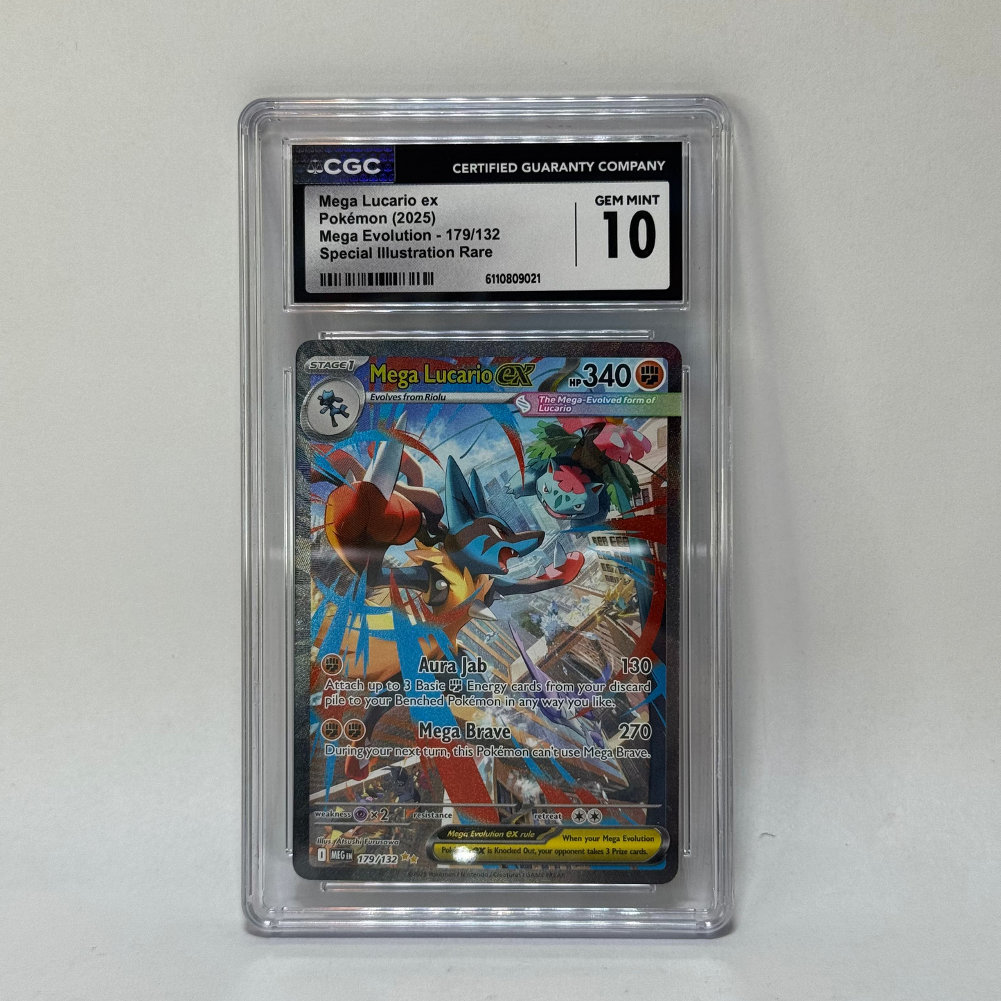 CGC - Mega Lucario EX - 179/132 - GEM MINT 10