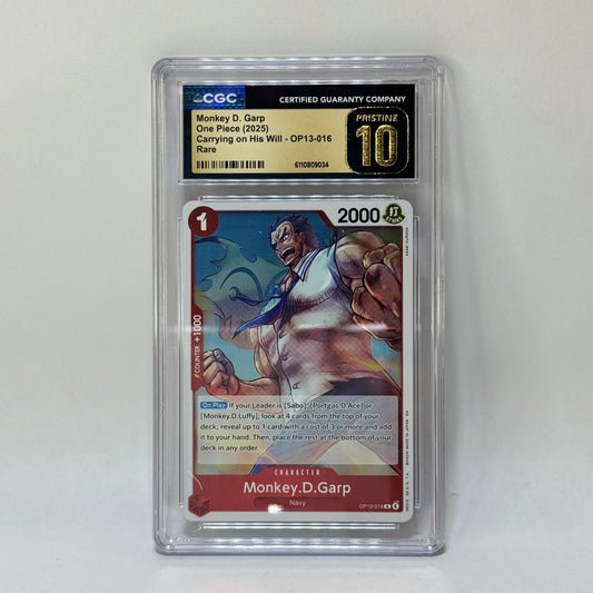 CGC - Monkey D. Garp - OP13-016 - PRISTINE 10